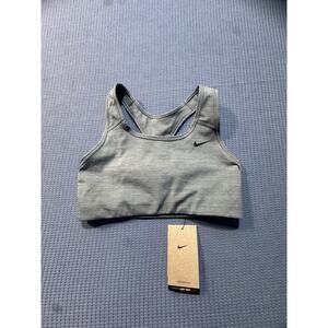 Nike Medium Support Non Padded Sports Bra Women's Sz S Gray Brand New